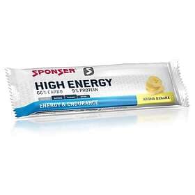 Sponser Sport Food High 45g Banana Haco Energy Bars Box 30 Units Durchsichtig