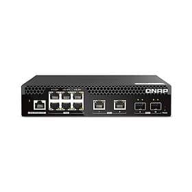 QNAP Web Managed Series switch half-width Layer 2 10 ports Managed rack-mountabl