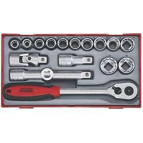 Teng Tools TT1218 Hylsnyckelsats 1/2" tolvkantsfäste