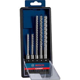 Bosch Expert SDS plus-7X hammarborrsats, 5/6/6/8/10 mm 5st för sten, betong och 