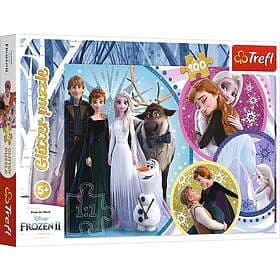 Disney Frozen Trefl 2 Glitter Pussel 100 Bitar