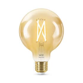 WiZ LED ljuskälla 7W, E27, globe, Ø9.5 cm, amber, glödtråd