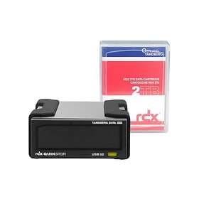 Overland Tandberg RDX QuikStor RDX-enhet SuperSpeed USB 3.0 extern med 2 TB-kass