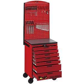 Teng Tools Tool Trolley TCMM545N with 7 drawers och 545 verktyg, with panel, röd