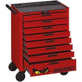 Teng Tools Tool Trolley TCMM546N with 8 drawers och 546 verktyg, röd