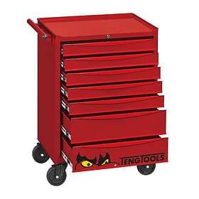 Teng Tools Tool Trolley TCMME174 EVA with 7 drawers och 174 verktyg, röd