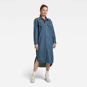 G-Star Raw Long Western Shirt Dress Evergreen