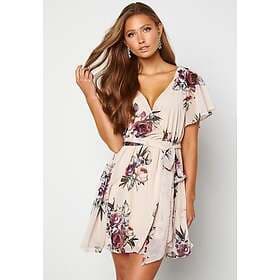 Goddiva Floral Flutter Skater Dress