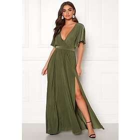 Goddiva Flutter Sleeve Maxi Dress