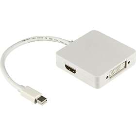 Deltaco DisplayPort Mini - DVI/HDMI/DisplayPort M-F Adapter 0.2m DP-MULTI1