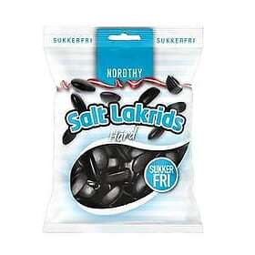 Nordthy Sockerfri Salt Lakrits Hård 60g