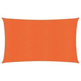 vidaXL Solsegel 160g/m² orange 2x5 m HDPE 311671