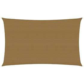 vidaXL Solsegel 160g/m² taupe 2x4.5 m HDPE 311395