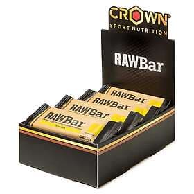 Crown Sport Nutrition Raw 50g Banana & Hazelnut Energy Bars Box 12 Units Guld