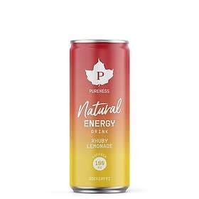 Pureness Natural Energy Drink Rhuby Lemonade 330ml