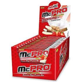 Amix Mcpro 35g Protein Bars Box Cookies&cream 24 Units Röd