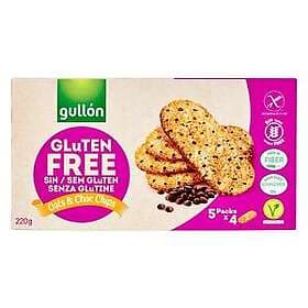 Gullon Gullón Glutenfria Havrekex med Choko Chips 220g