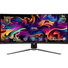 MSI MAG 341CQP QD-OLED Curved 34" OLED 3440x1440 175 Hz 2xHDMI,DP,USB-C Adaptive