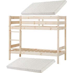 Hoppekids ECO Comfort Våningssäng Med 2x 70x160 Trä 2X