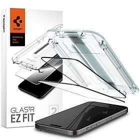 Spigen iPhone 15 Pro Max Skärmskydd GLAS.tR EZ Fit FC Svart 2-pack