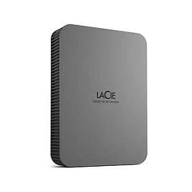 LaCie Mobile Drive Secure 5tb Grå, Silver