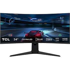 TCL 34" 34R83Q QD-Mini LED WQHD 170 Hz HDR USB-C Gaming Monitor