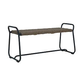 Brafab Midway bänk Svart/natur 110 cm