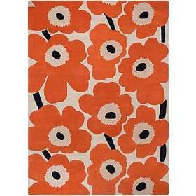 Marimekko Unikko ullmatta Orange Red, 250x350 cm