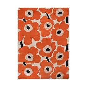 Marimekko Unikko ullmatta Orange Red, 200x280 cm