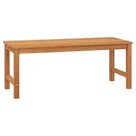 vidaXL Trädgårdsbänk 114 cm massiv teak 316626