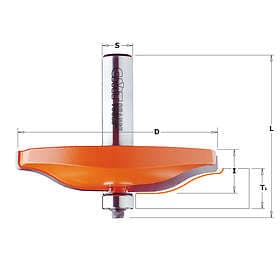 CMT Hålkärlsfräs ; S=8 mm; D=47,65 mm; med kullager