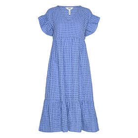 Object Klänning objVita S/S Long Dress Rep