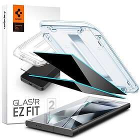 Spigen Samsung Galaxy S24 Ultra Skärmskydd GLAS.tR EZ Fit Privacy 2-pack