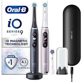 Oral-B iO9 Duo, Charging Travel Case, 1 extra refill