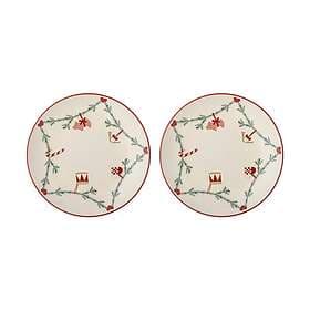 Bloomingville Yule tallrik o25,5 cm 2-pack Vit