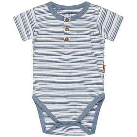 Hust&Claire Bob Randig Baby Body Blue Fog Melange Blå cm