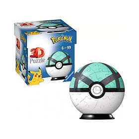 Ravensburger 3D Pussel: Pokémon Pokeball Mintgrön 55 Bitar