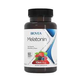 Biovea Melatonin 10mg Blandad bärsmak (60 tabletter)