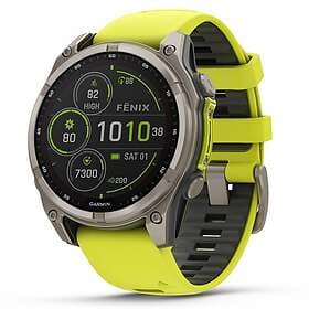 Garmin Fēnix 8 Sapphire Solar Titanium 47mm Yellow Strap