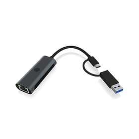 Icy Box IB-LAN301-C3 USB till Ethernet adapter 12cm