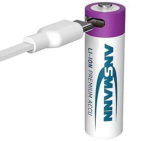 Ansmann AA Rechargeable USB-C Batteries, 4 st