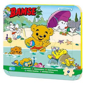 Kärnan Träpussel Bamse 9 bitar