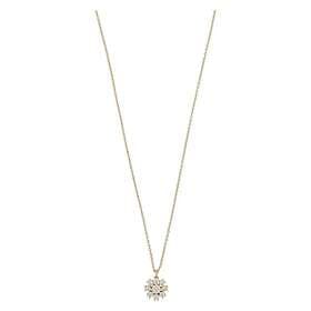 Snö Of Sweden Trinnie Small Pendant Necklace Gold/Clear 42 cm