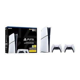 Sony PlayStation 5 Slim Standard Edition konsol (med 2 kontroller)