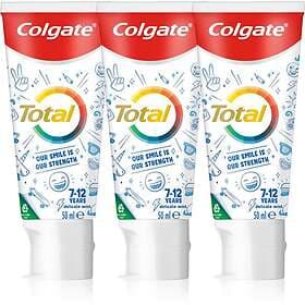 Colgate Total Junior Tandkräm för djup tand- och munrengöring barn 3x50ml