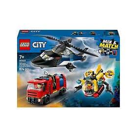 LEGO City 60462 Helicopter, Fire Truck & Submarine Remix