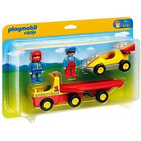 Playmobil 1.2.3 6761 Racing Car with Transporter 