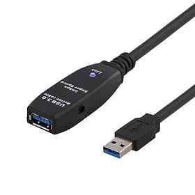 Deltaco Prime Active USB A - USB A M-F 3.0 5m