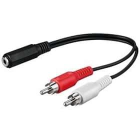 Goobay 3.5mm - 2RCA F-M 0.2m