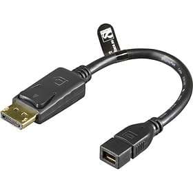 Deltaco DisplayPort - DisplayPort Mini M-F Adapter 0.15m